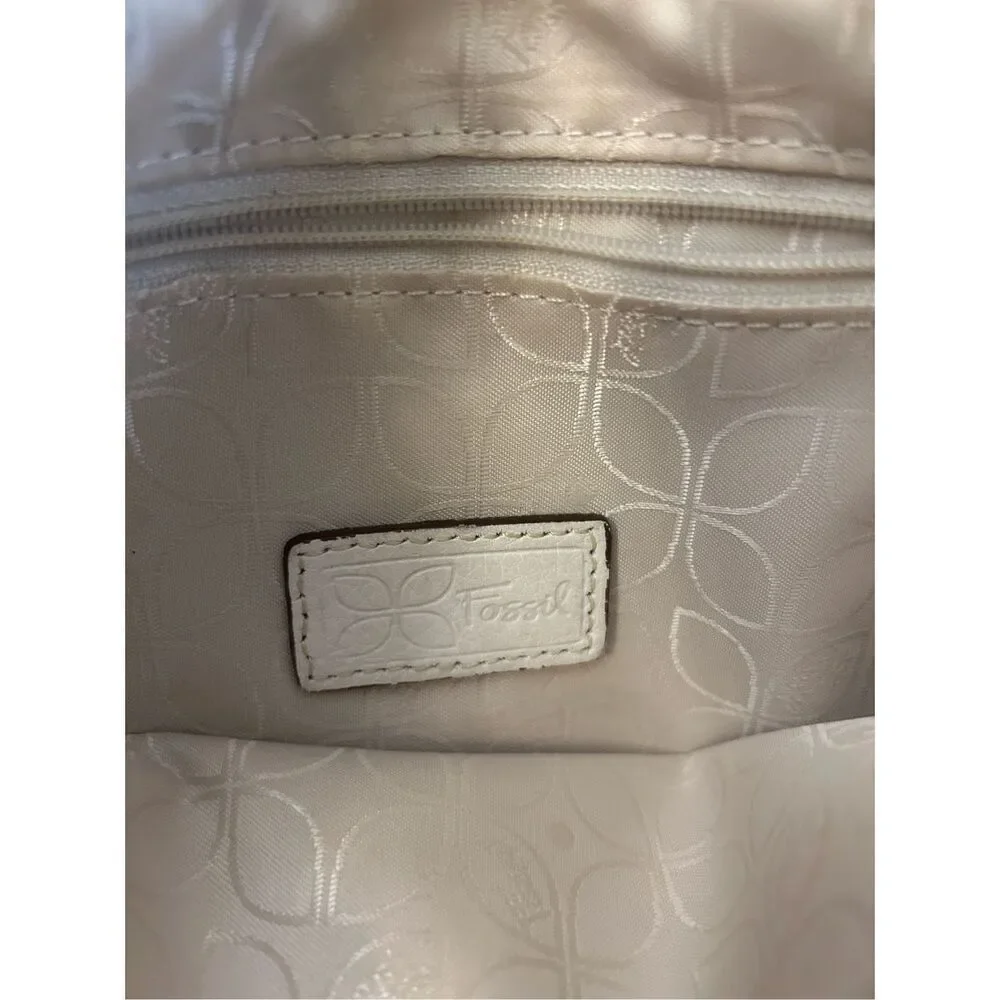 Fossil leather crossbody cream color (discoloration) 8